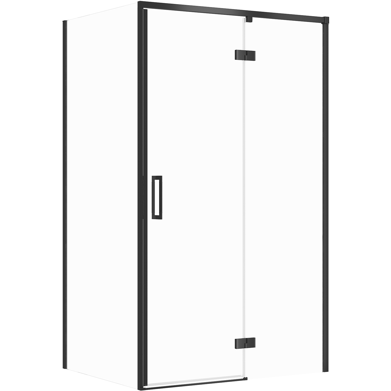 CERSANIT LARGA rechteckige Duschkabine rechts 120x90x195 cm schwarz S601-317