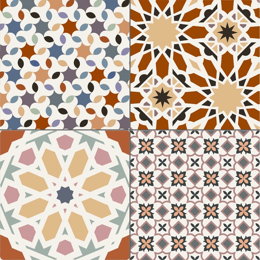 BODENFLIESE PATCHWORK MARRAKECH COLOUR 44,2X44,2 ZUM VERFUGEN REALONDA