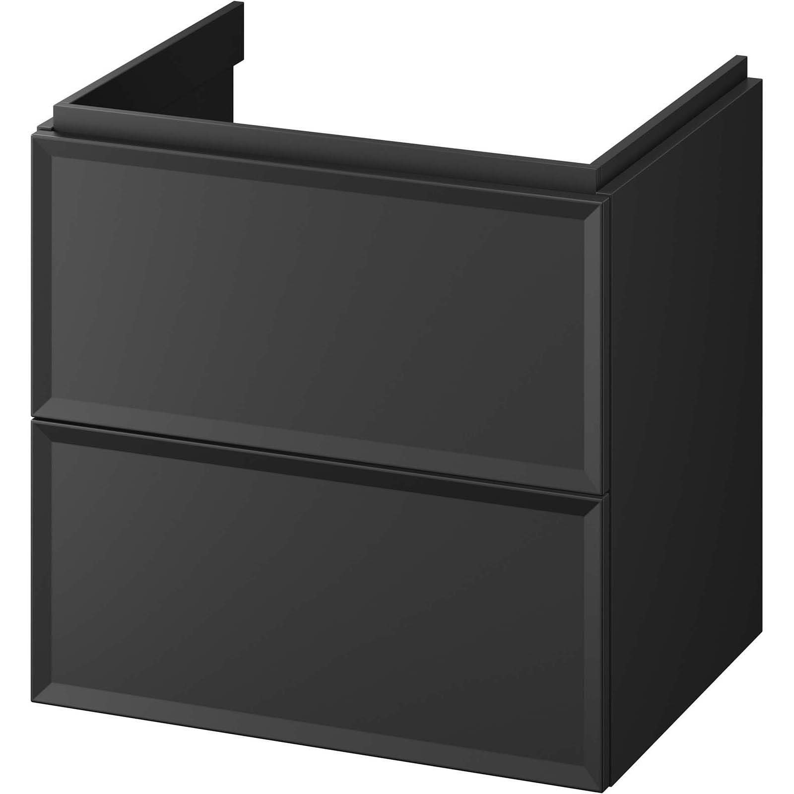 CERSANIT MILOS 60 Waschtischunterschrank schwarz matt S1021-002