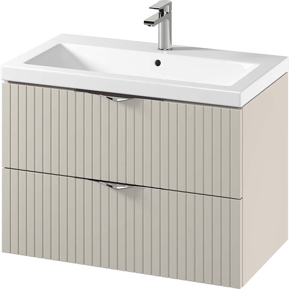 CERSANIT Unterschrank mit Waschbecken TIRSO 80 Kaschmir matt DSM S801-543