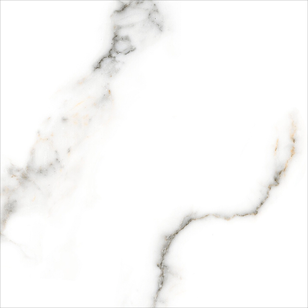 BODENFLIESE CARRARA WEIß GLÄNZEND 60X60