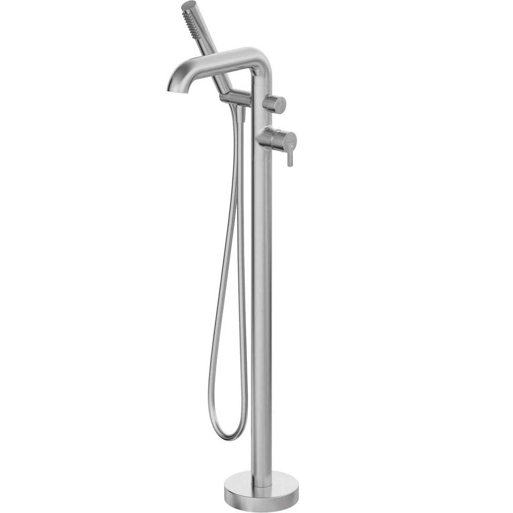 DEANTE SILIA freistehender Badewannenhahn mit Duschset gebürsteten Stahl BQS_F17M