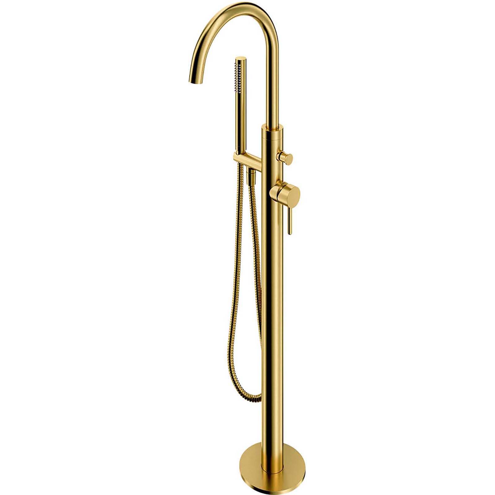 OMNIRES und Badewannenwasserhahn freistehende Messing gebürstete Y1233BSB