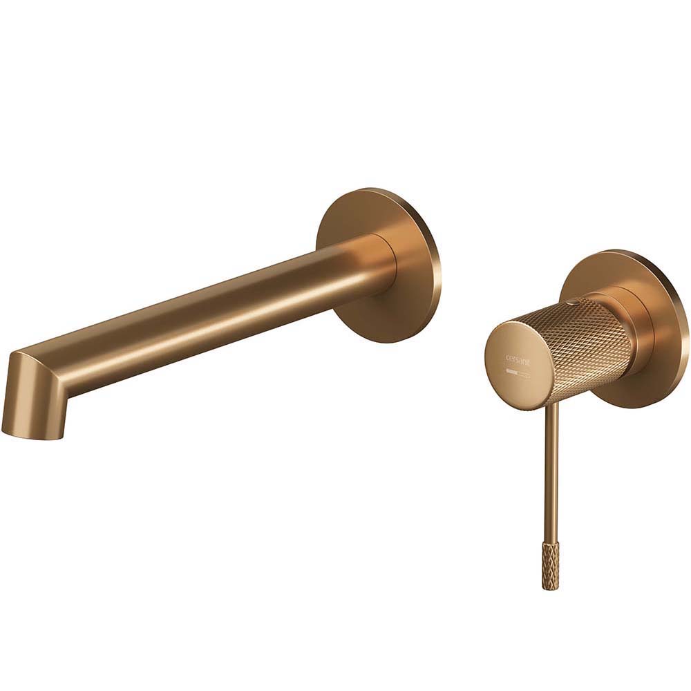 CERSANIT Unterputz-Waschtischarmatur ZEN mit Box, Kupfer gebürstet S951-803