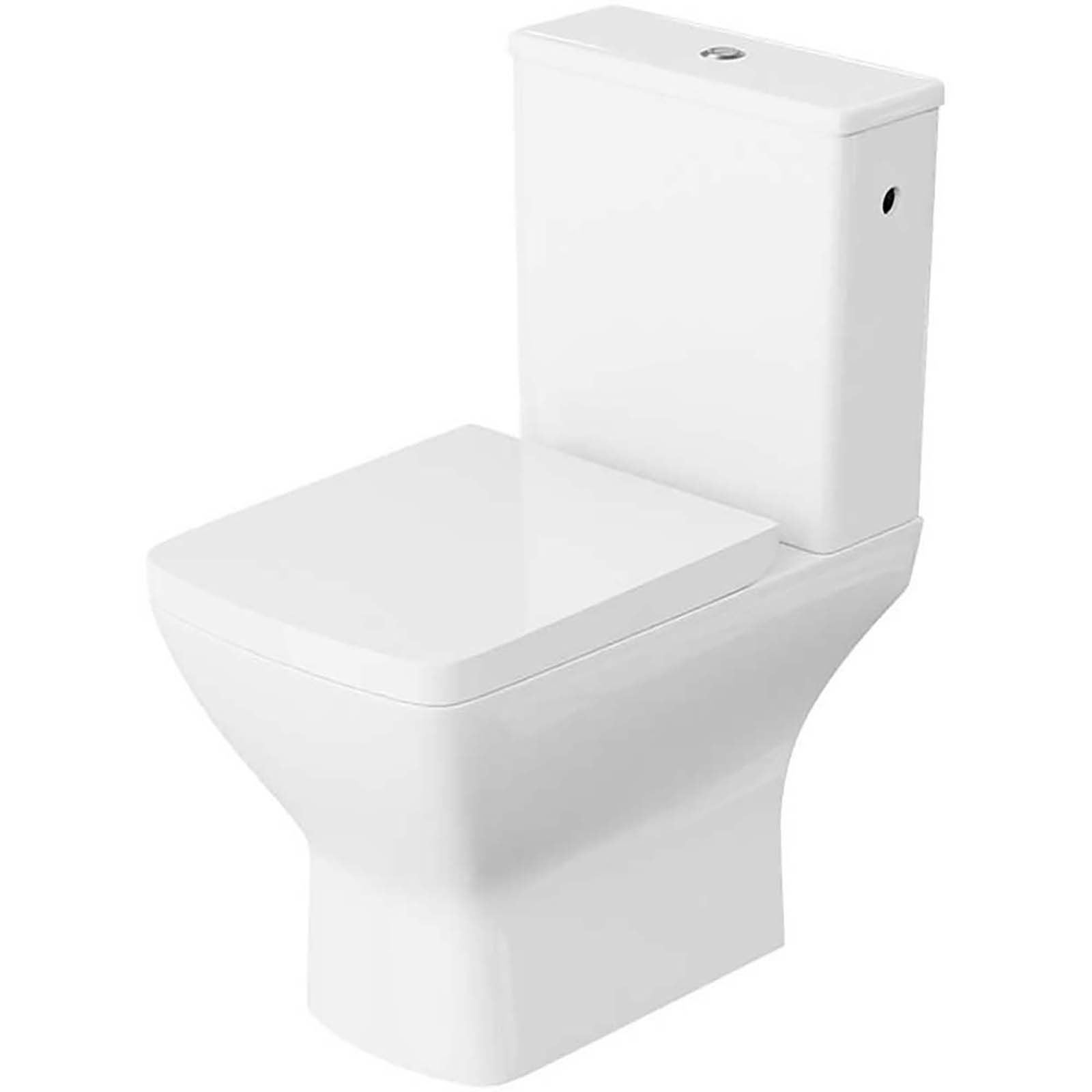 LAVITA Compact WC LOTUS spülrandlos mit Duroplastsitz weiß