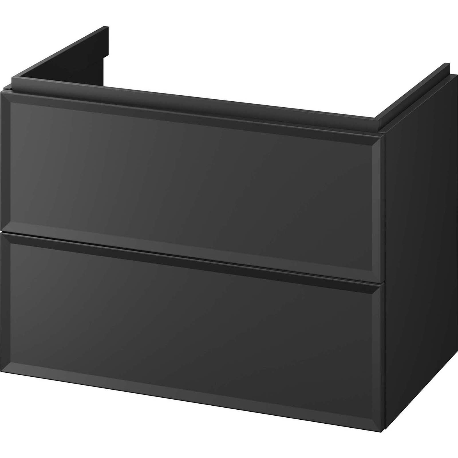 CERSANIT MILOS 80 Waschtischunterschrank schwarz matt S1017-003