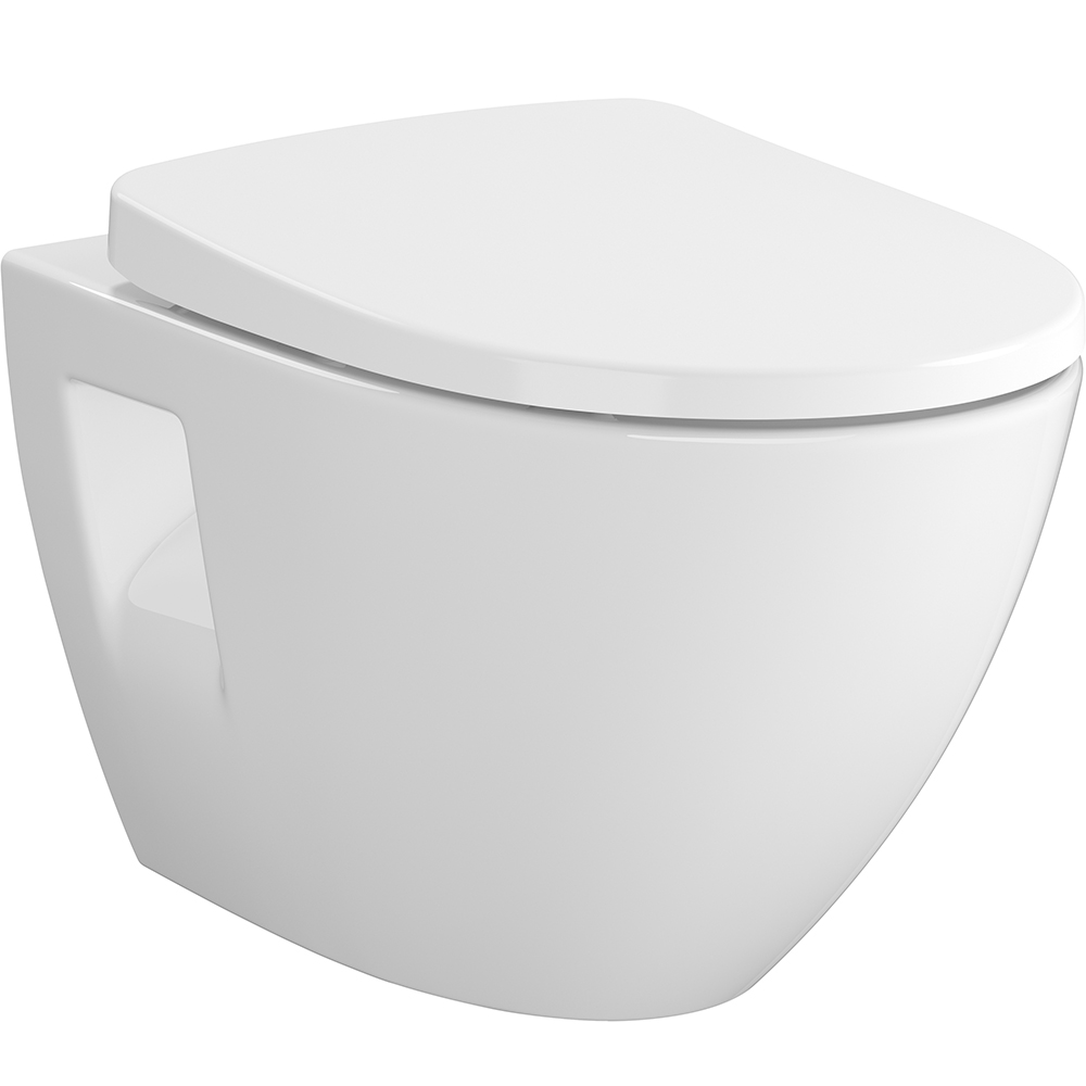 CERSANIT WC-Set SET B905 MZ MODUO PLUS ovales Coboard MODUO SLIM WRAP dur wow S701-725