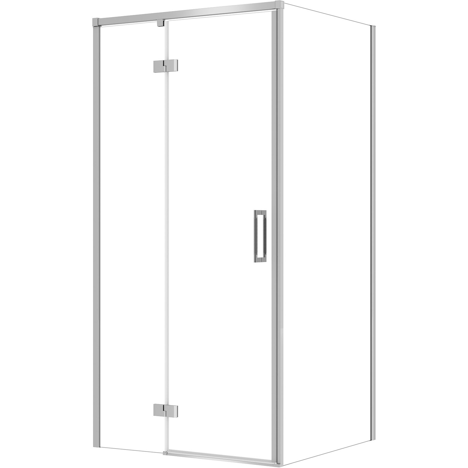 CERSANIT LARGA rechteckige Duschkabine links 100x80x195 cm chrom S601-314