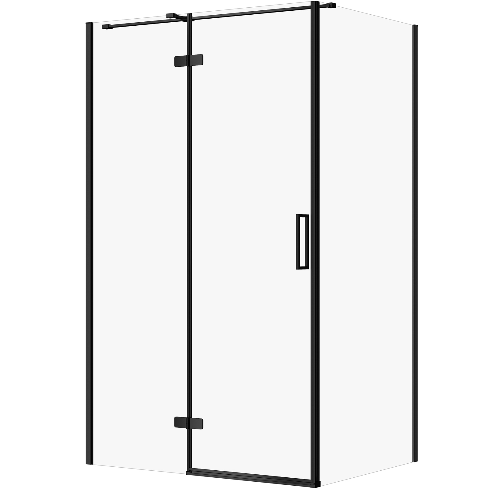 CERSANIT Rechteckige Duschkabine JOTA 120x90 rechts chrom, transparentes Glas S160-025