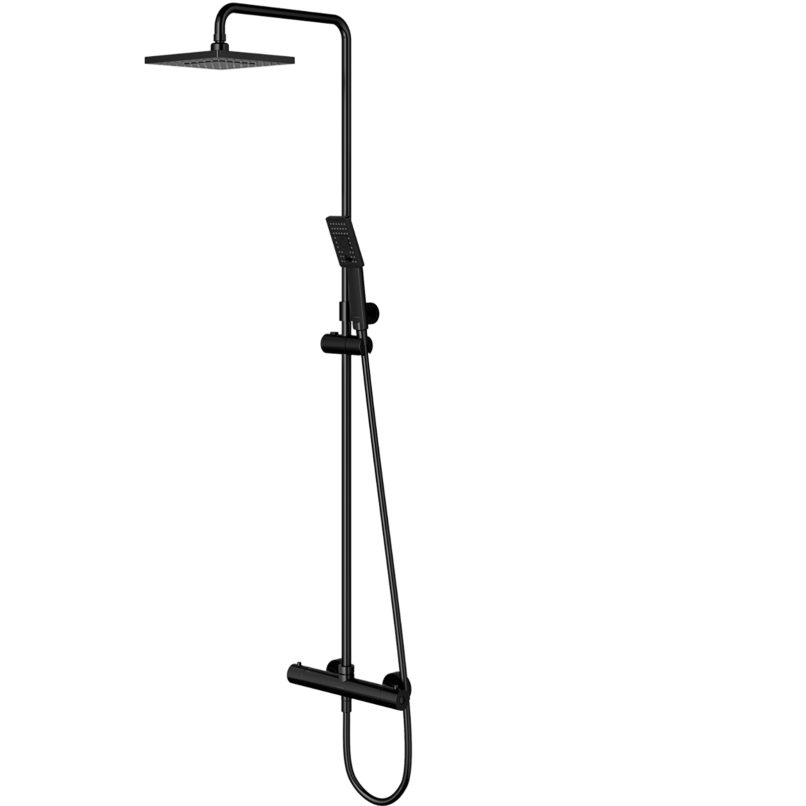 OMNIRES Thermostatisches Duschsystem UNI oberflächenmontierte schwarze Matte Y1244JBL OMNIRES Thermostatisches Duschsystem UNI oberflächenmontierte schwarze Matte Y1244JBL