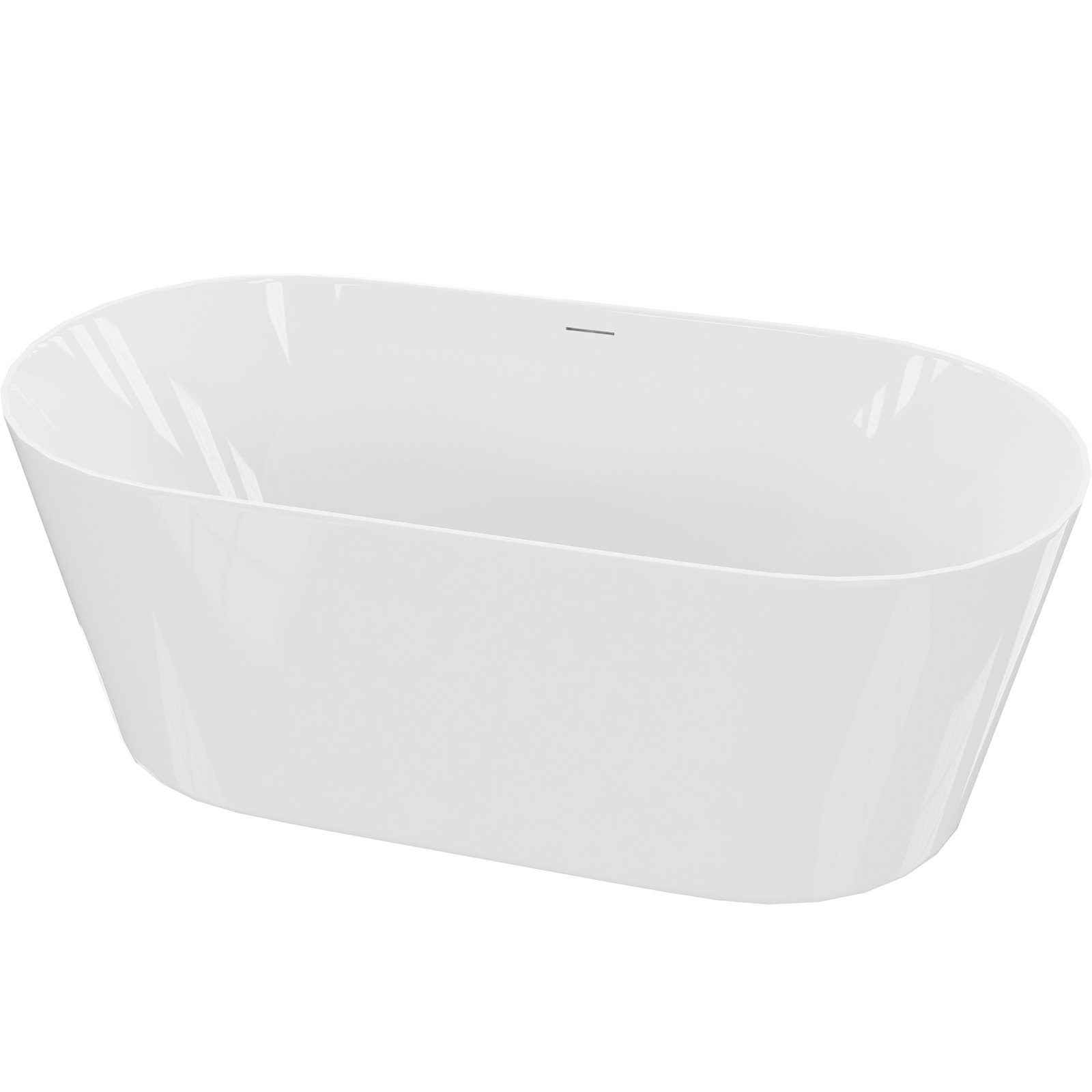 LAVITA Freistehende Badewanne OVO SLIM 160x75 cm