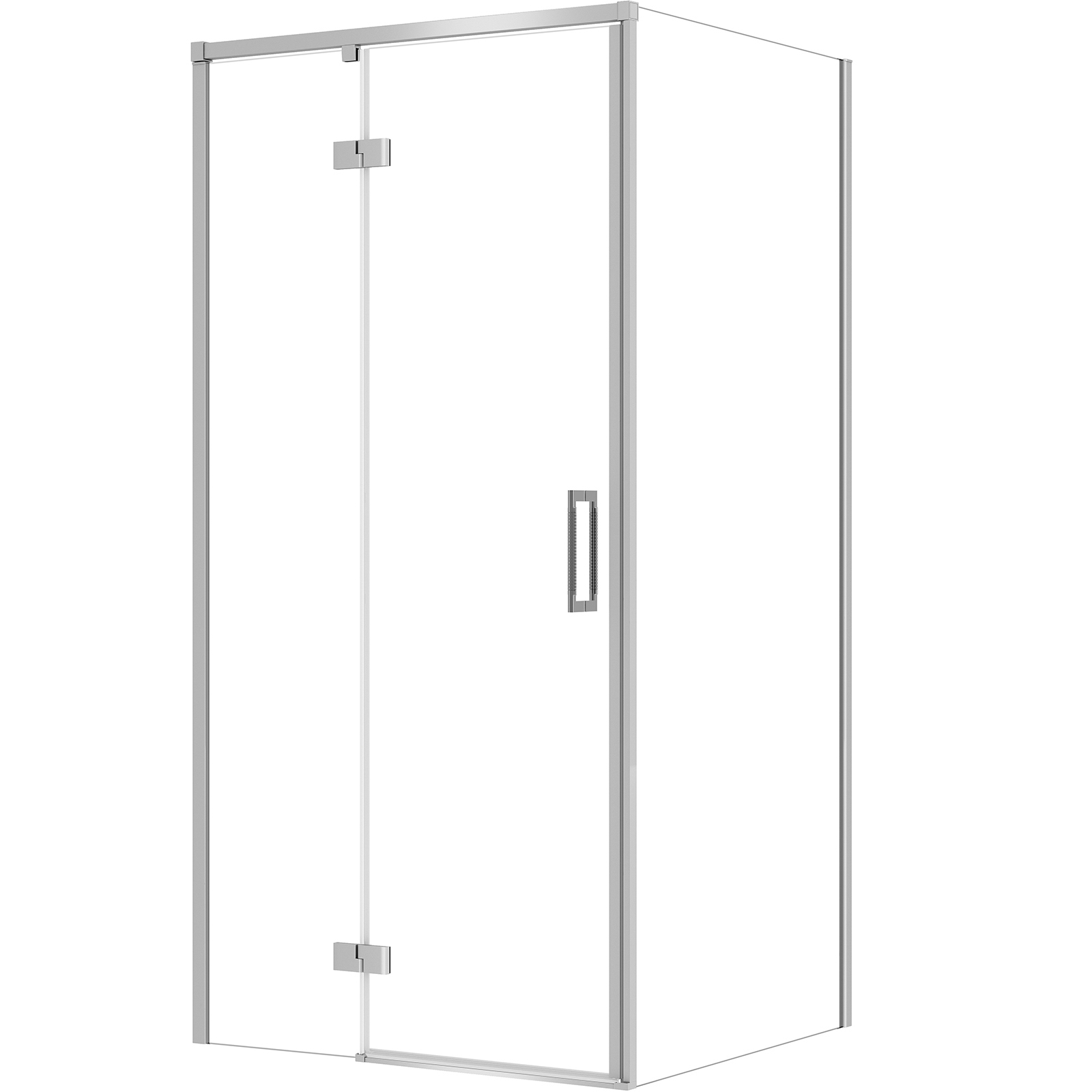 CERSANIT LARGA rechteckige Duschkabine links 100x90x195 cm chrom S601-312