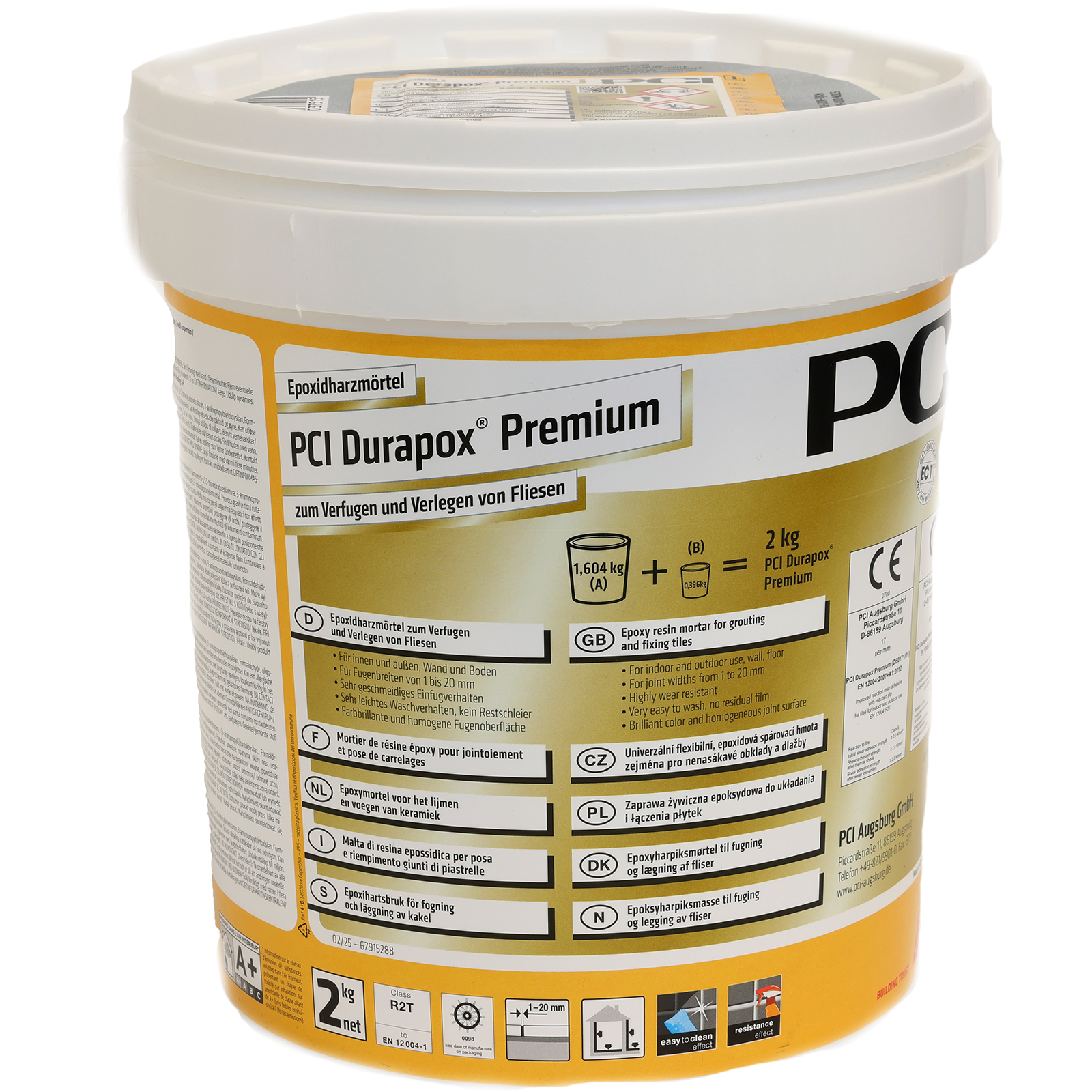 Fugenmörtel PCI Durapox Premium zementgrau 2 kg Fugenmörtel PCI Durapox Premium zementgrau 2 kg