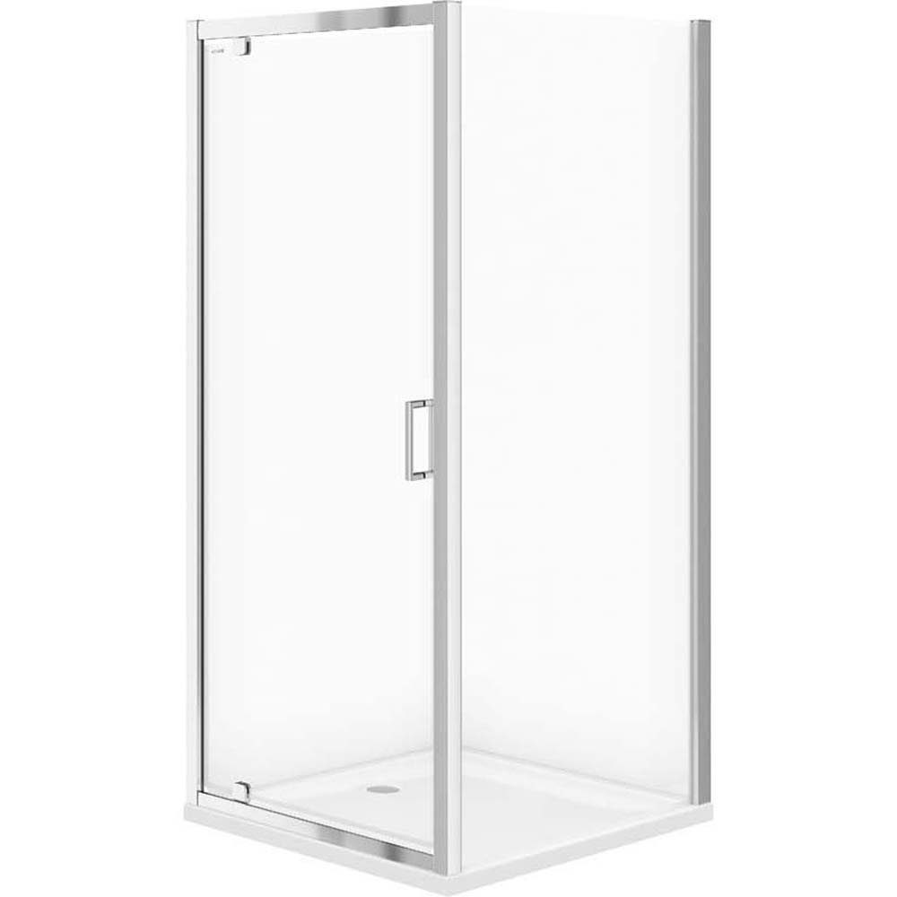 CERSANIT Quadrat-Dusche IVA PIVOT 90x90x195 transparentes Glas S166-001