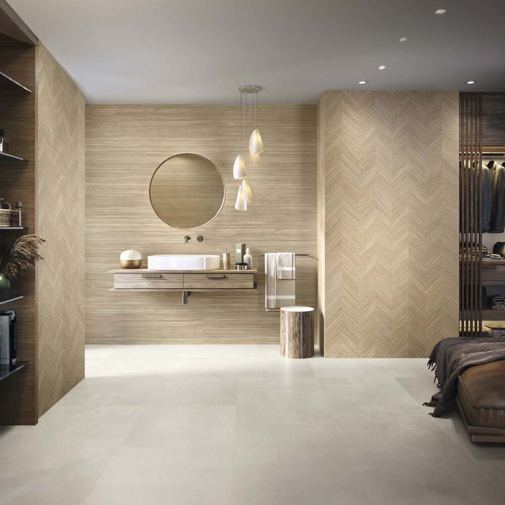 WANDFLIESE HOLZOPTIK LARGEWOOD ZIG-ZAG ALDER MATT 30X90* BALDOCER