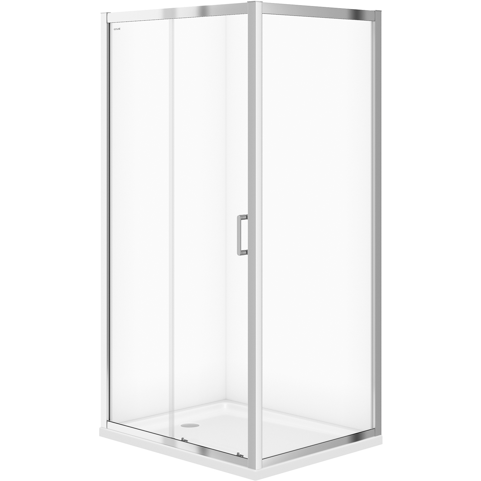 CERSANIT ARTECO rechteckige Duschkabine 100x80 mit Duschwanne TAKO 100x4 S601-358