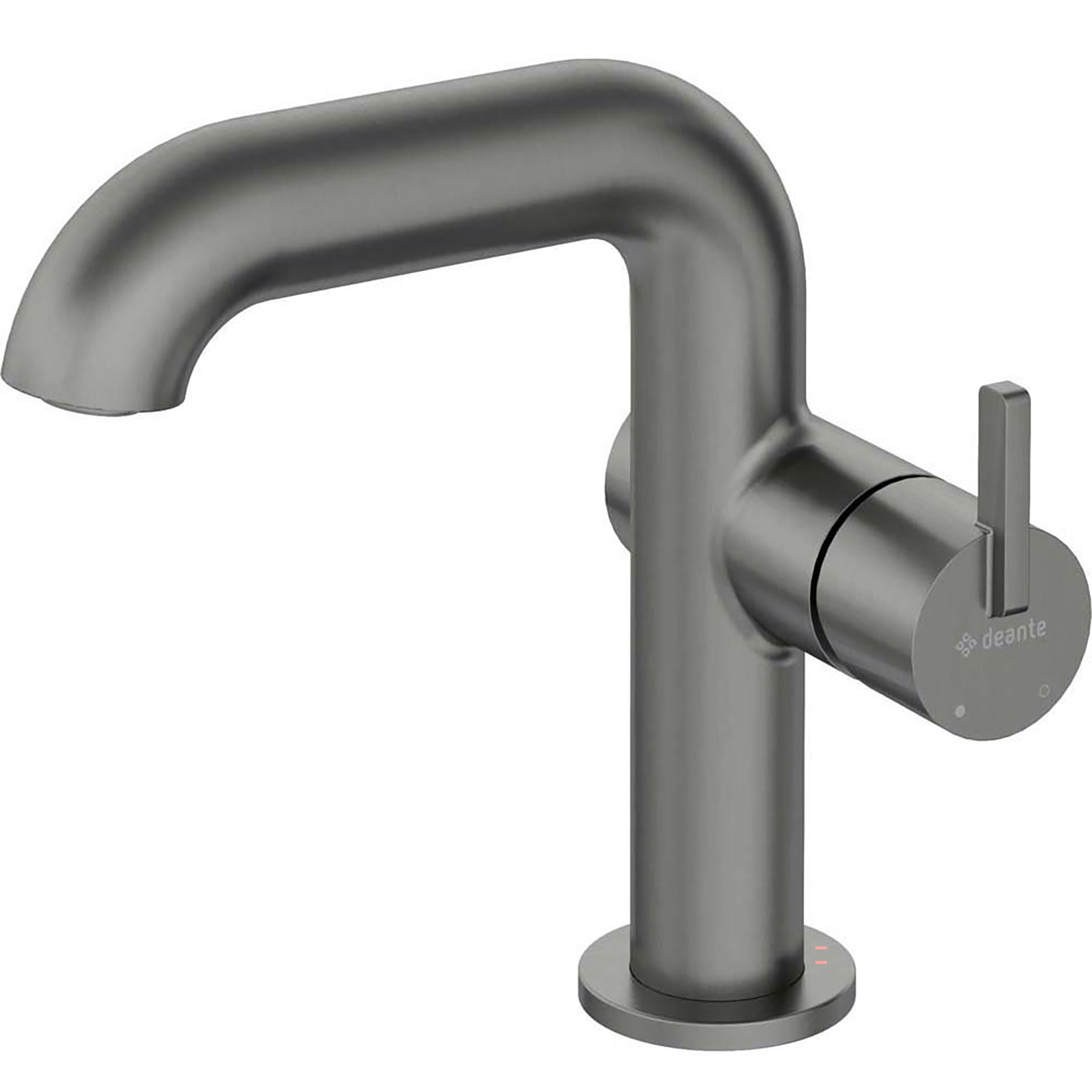 DEANTE SILIA Sockel-Waschbeckenwasserhahn mit rechteckigem Titanausguss BQS_D24M