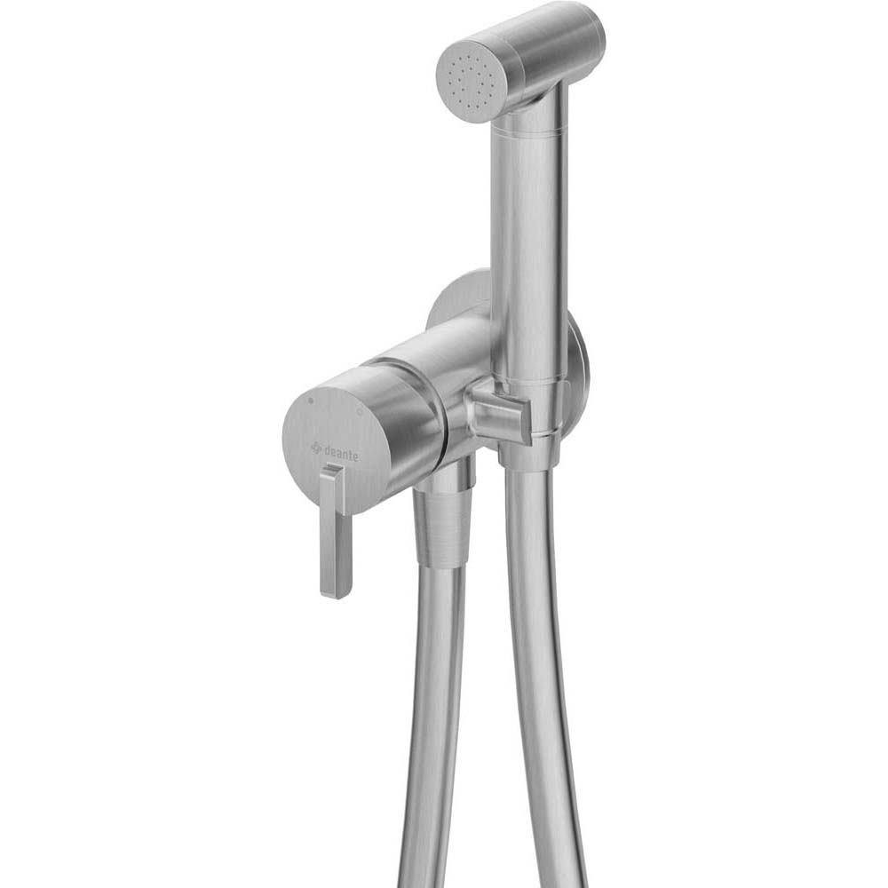 DEANTE SILIA bündig montierter Bidet-Wasserhahn mit Bidetta-Handset aus Stahl BQS_F34M