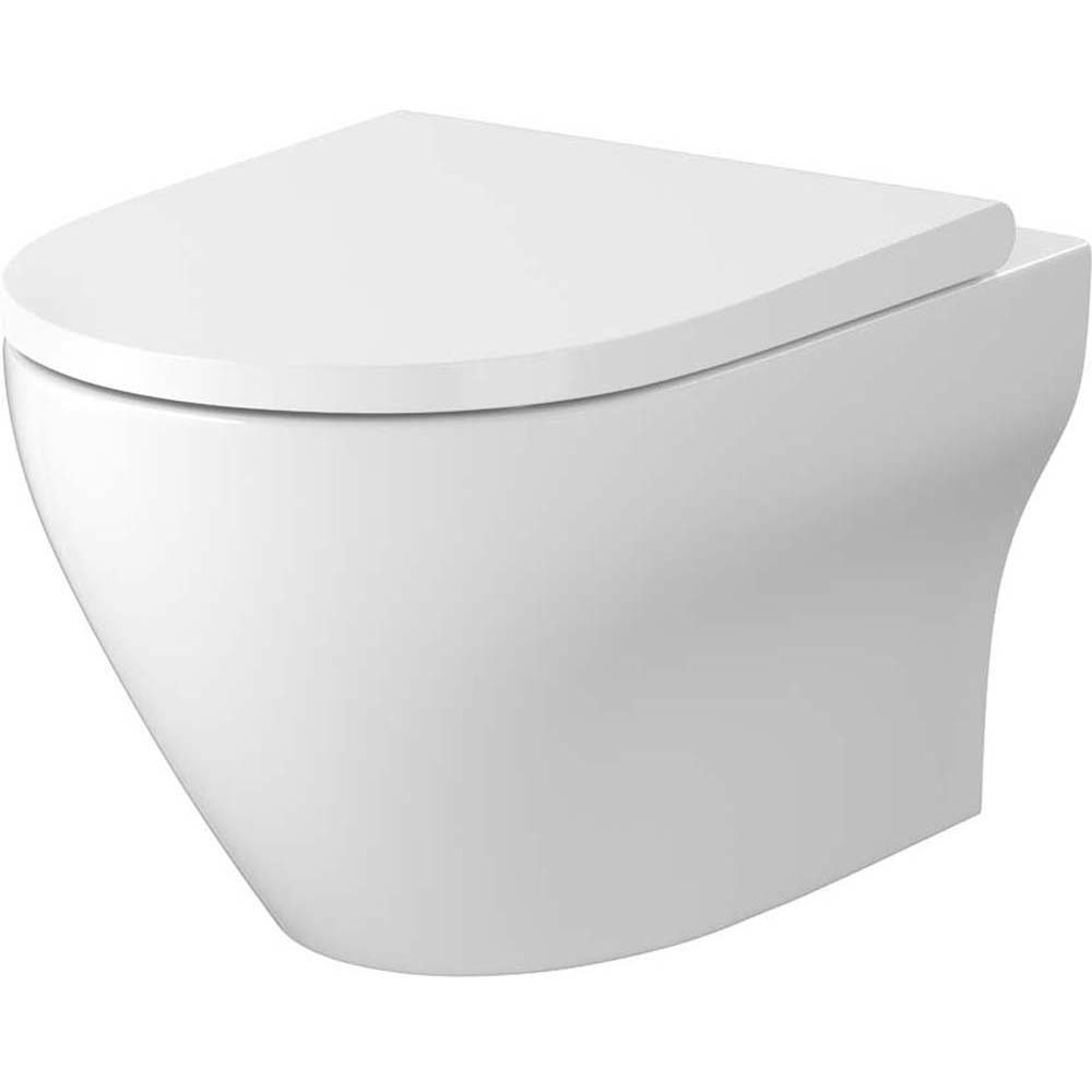 CERSANIT Wand-WC LARGA PRO oval, Wirbelspülung, Sitz S701-885