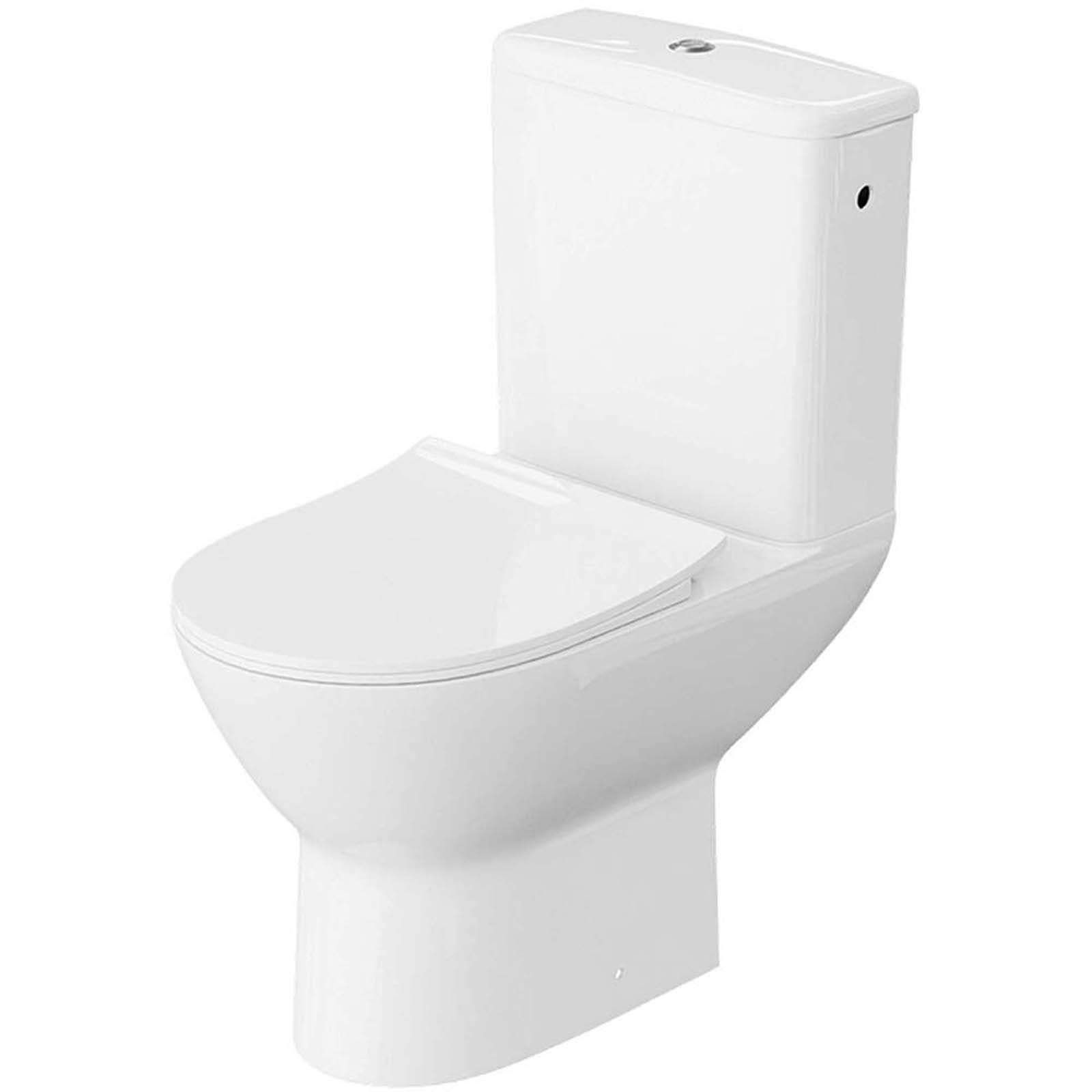 LAVITA Compact WC LARSA 3.0 flanschloser Vortex mit weißem Thermoset-Sitz