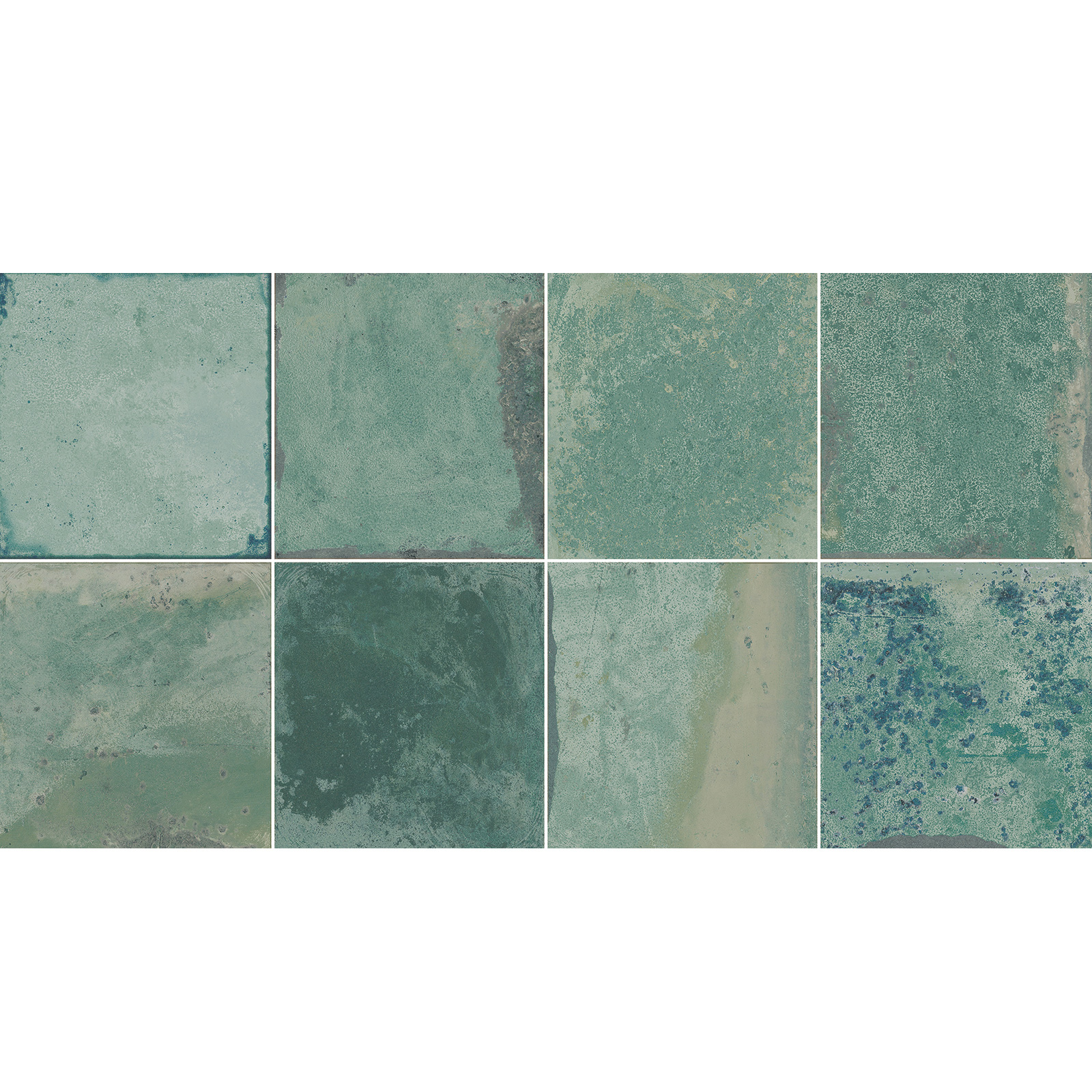 WANDFLIESE METALLOPTIK PROVENCE MINT GLÄNZEND 31,6X60 ZUM VERFUGEN GEOTILES