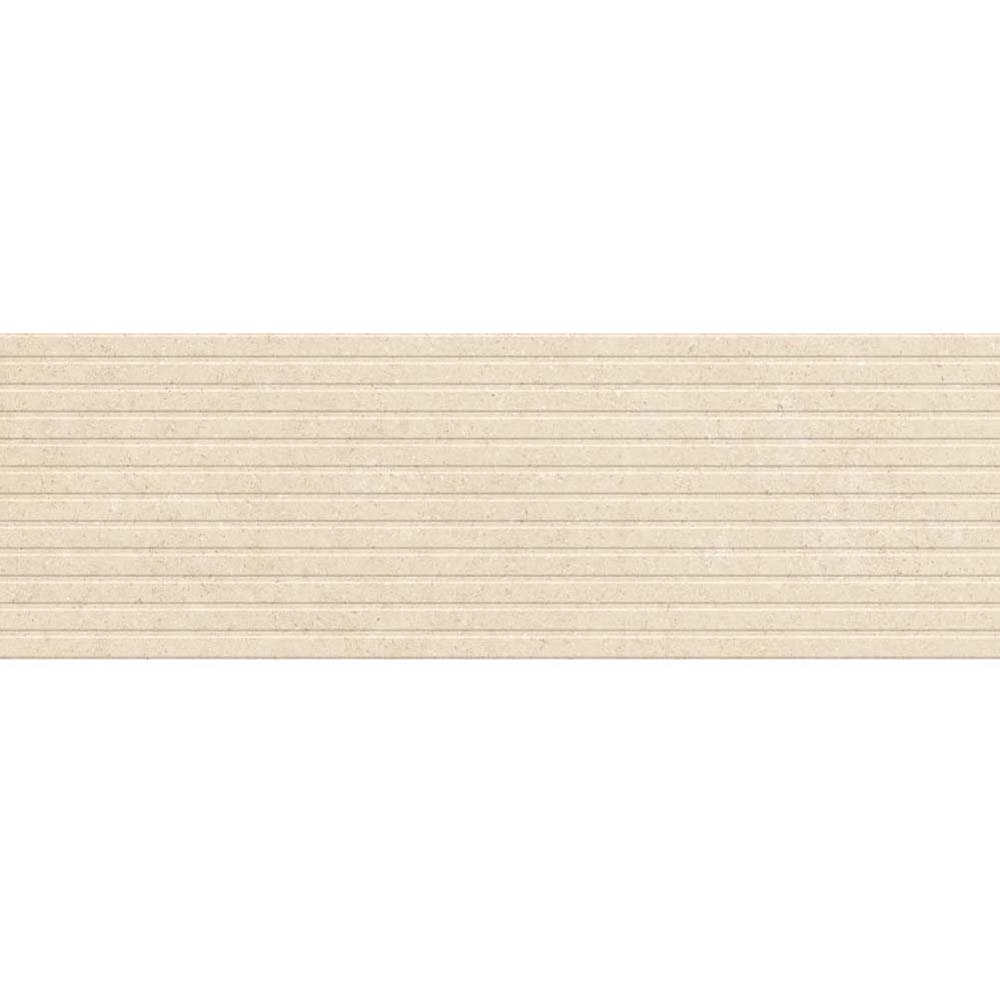 WANDFLIESE AURANO BEIGE STRUCTURE MAT 29X89