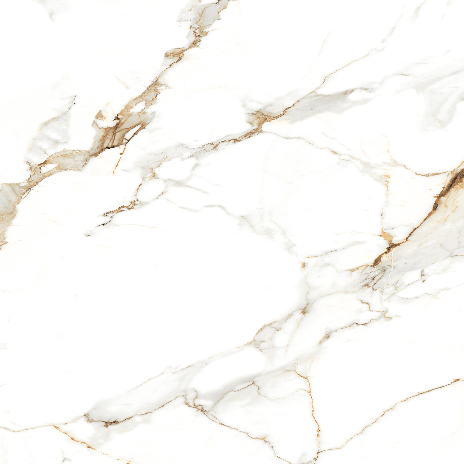 BODENFLIESE STATUARIO WARM WEIß GLÄNZEND 60X60 #S036