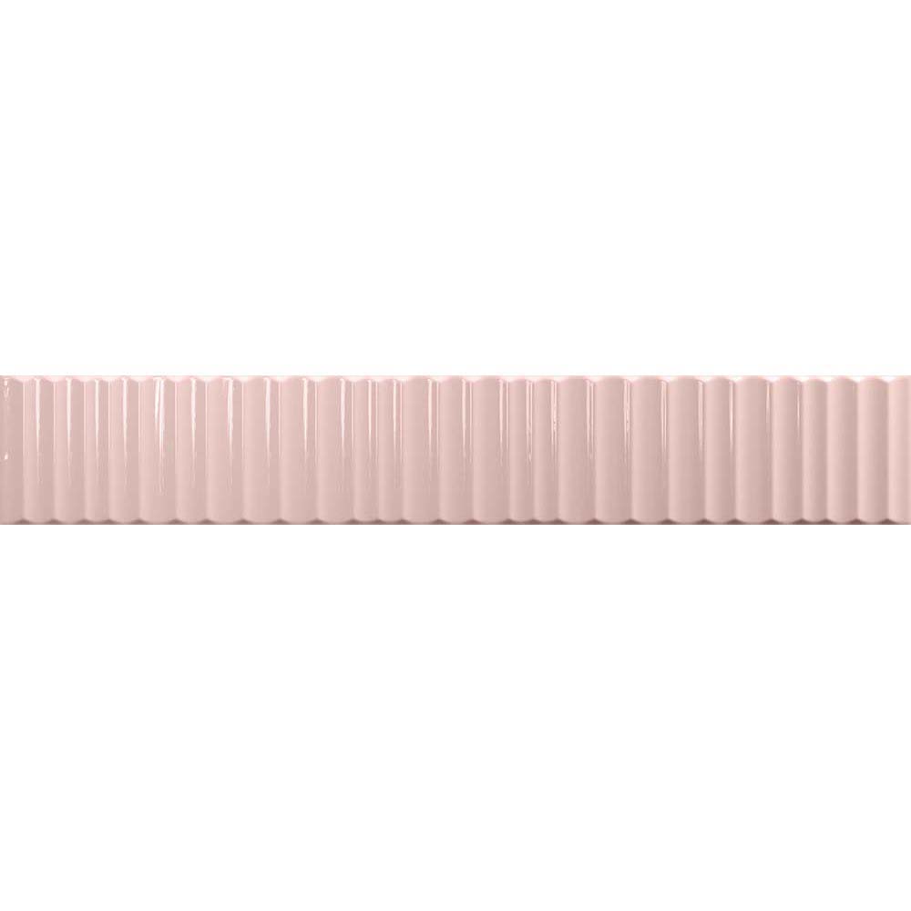 WANDFLIESE FUJI PINK BLUSH GLÄNZEND 5X30 VILAR ALBARO