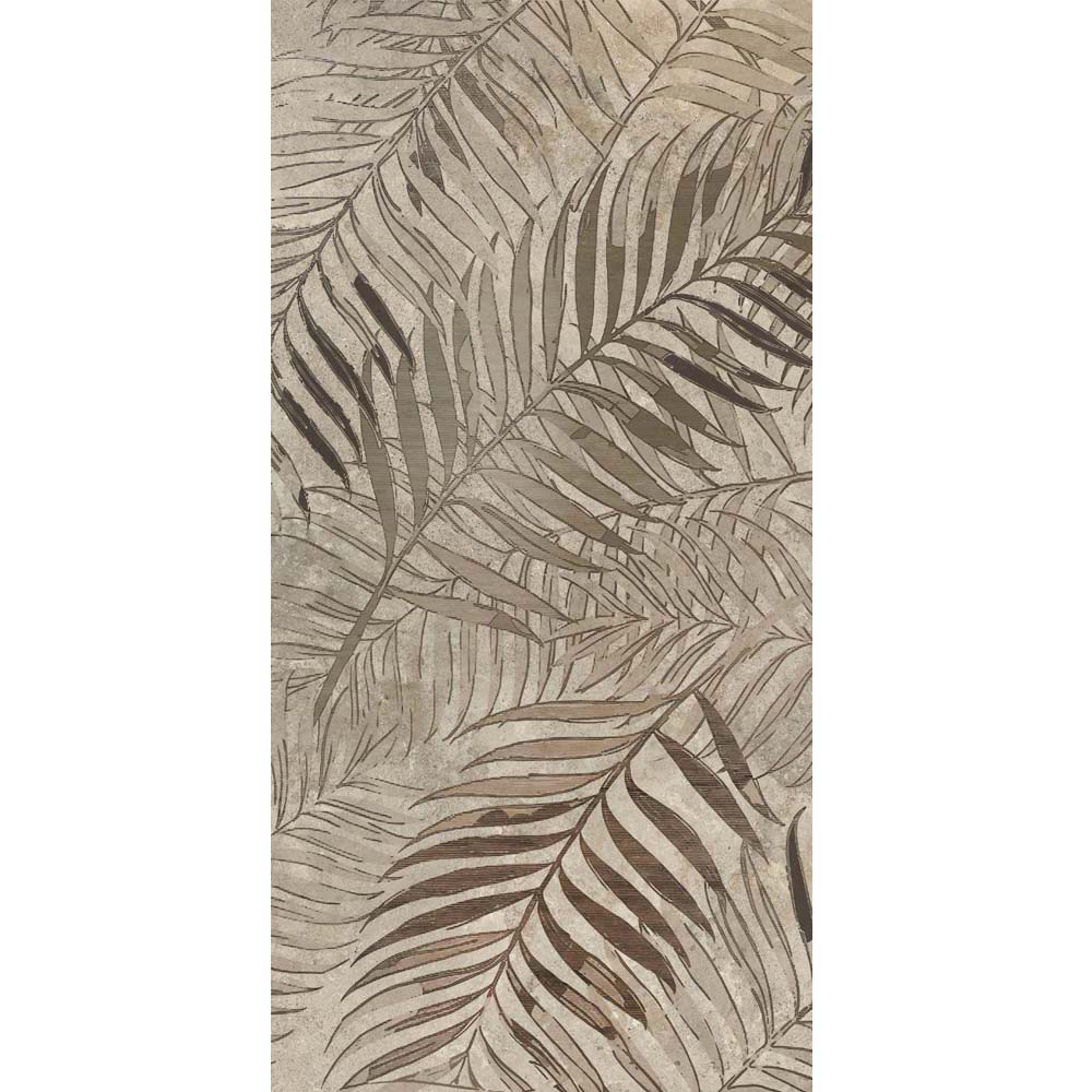 BODENFLIESE DADO CERAMICA WALLPAPERS BRONZE FERN MAT 60X120