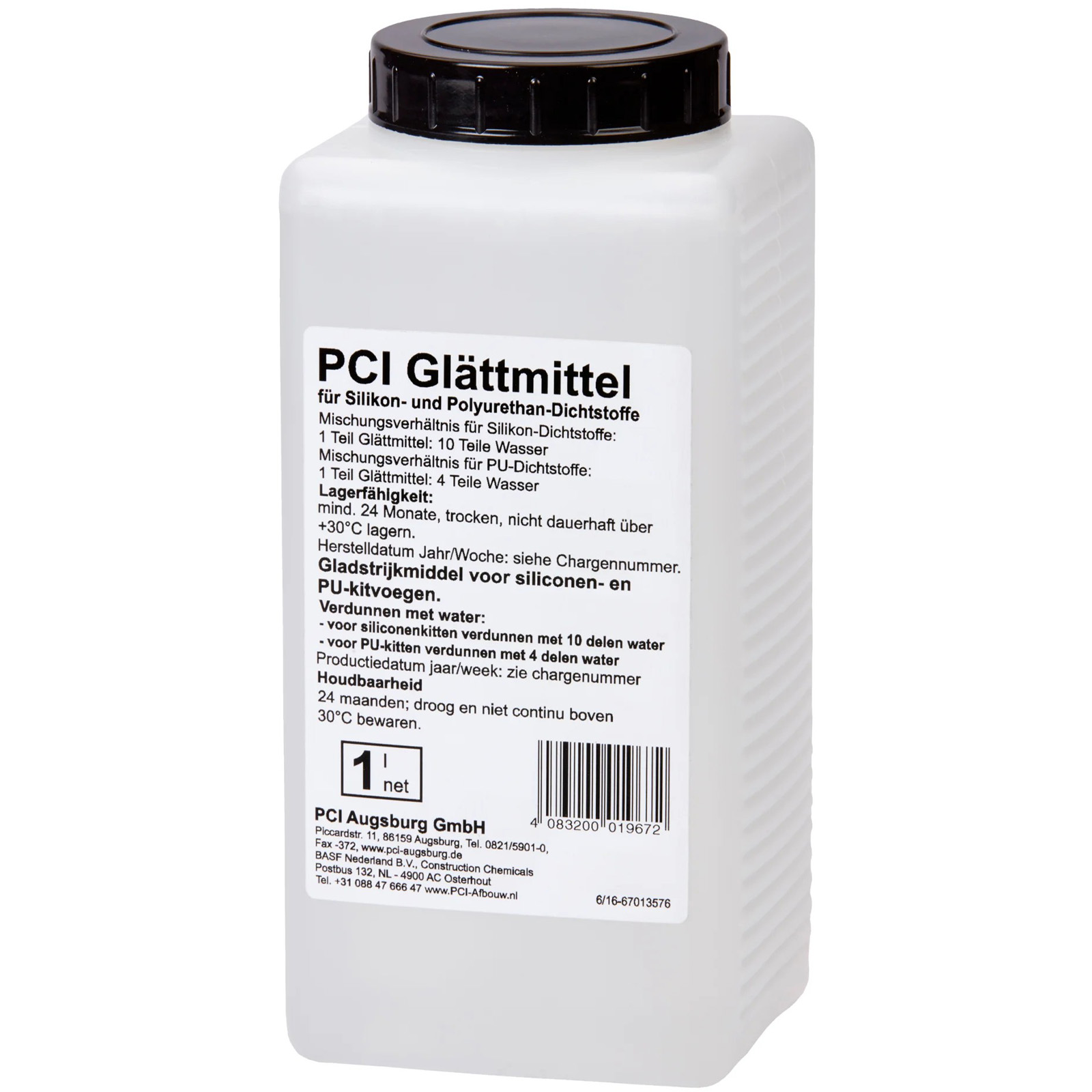 Glättmittel PCI für Silikon- und Polyurethan-Dichtstoffe 1 l Glättmittel PCI für Silikon- und Polyurethan-Dichtstoffe 1 l
