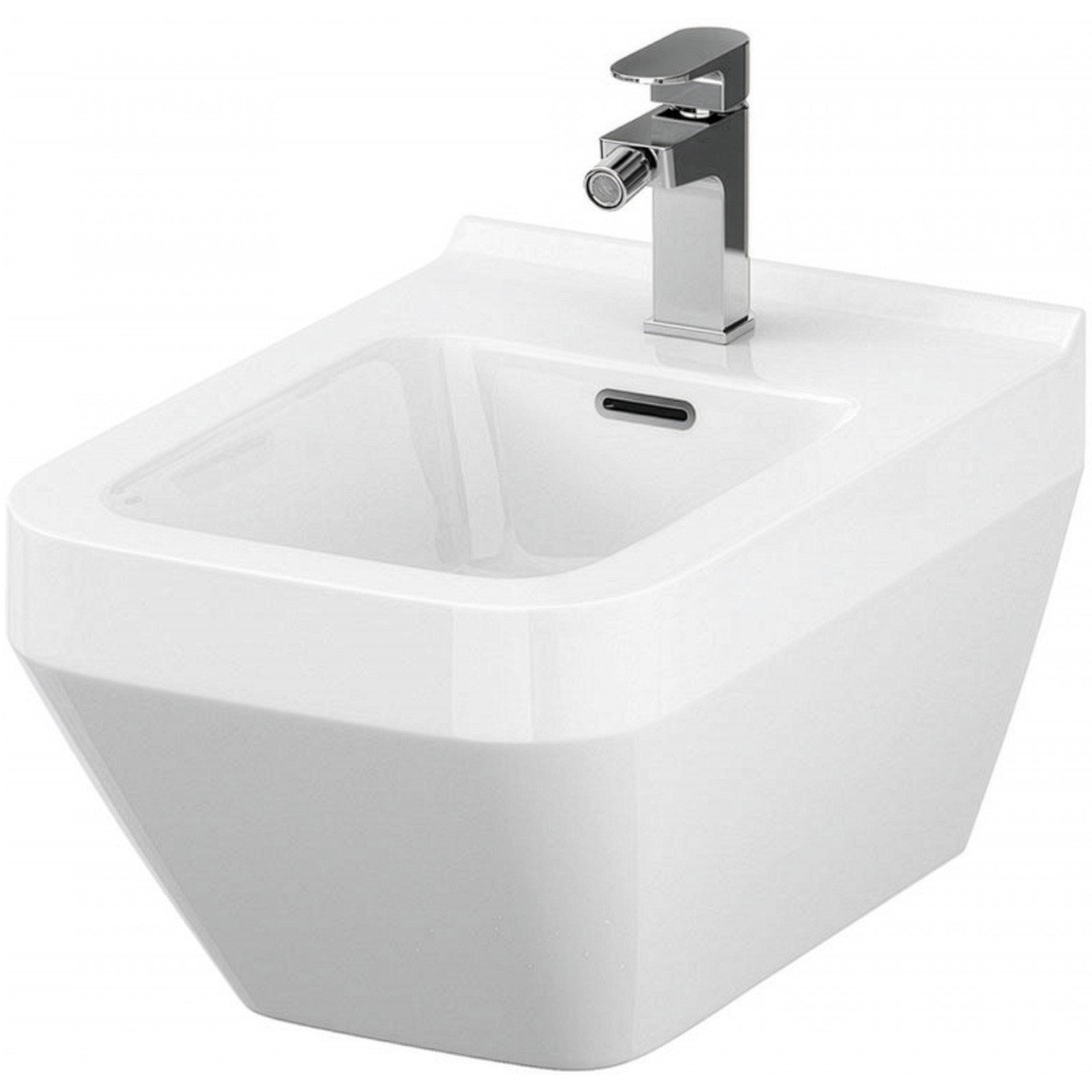 CERSANIT CREA rechteckiges wandhängendes Bidet mit verdeckter Befestigung K114-010