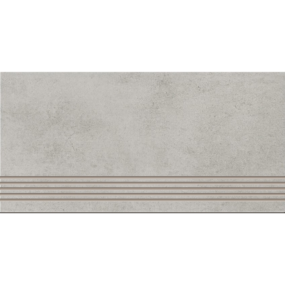 BODENFLIESE STUFENFLIESE CONCRETE DUST LIGHT GREY MAT 29,8X59,8