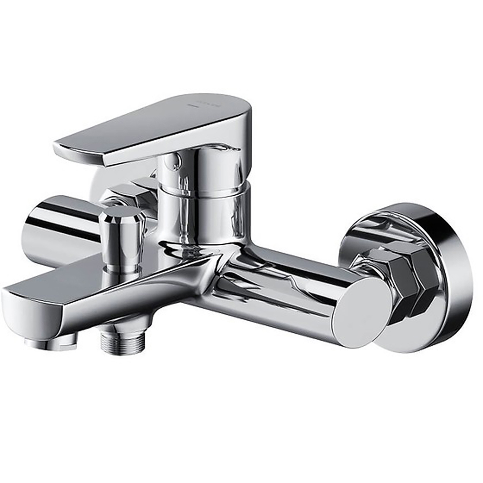 CERSANIT Wandmontierte Wannen- und Duscharmatur MODUO chrom S951-346 CERSANIT Wandmontierte Wannen- und Duscharmatur MODUO chrom S951-346
