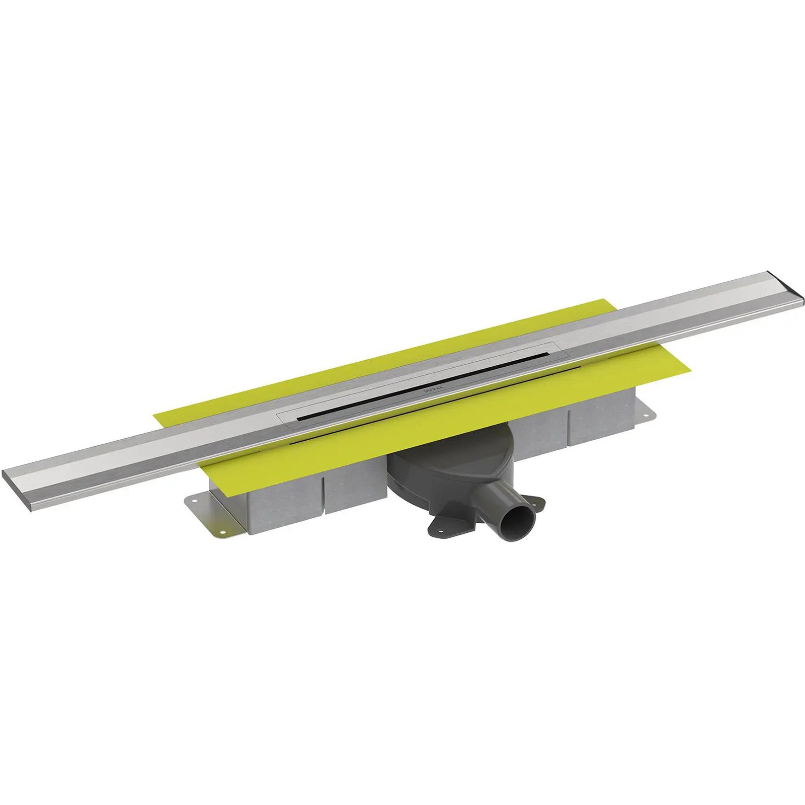 Duschrinne Komplettset Dural VSFW 70-SF Edelstahl Wand gebürstet 100 cm