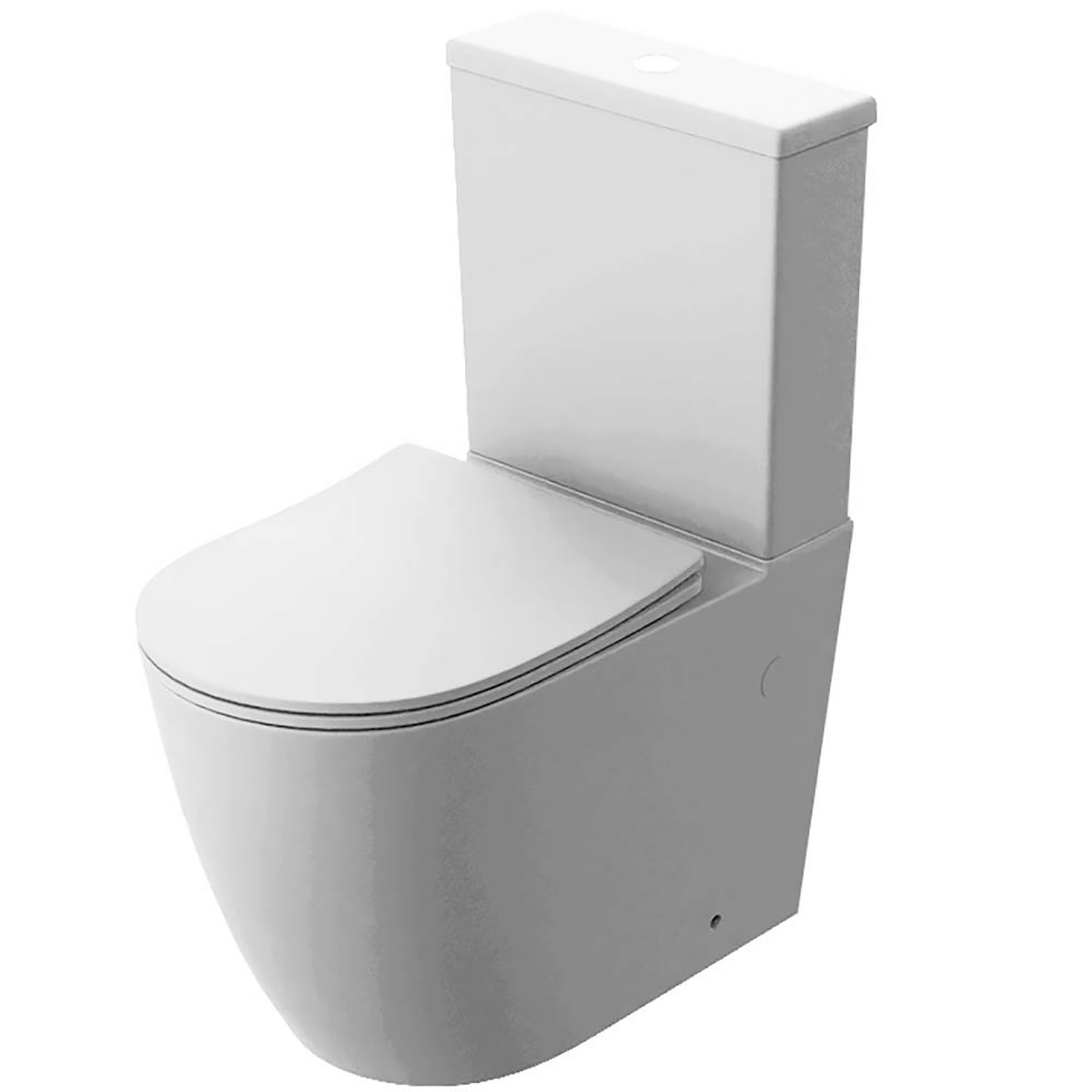 LAVITA Stand-WC LARSA spülrandlos mit Duroplastsitz weiß