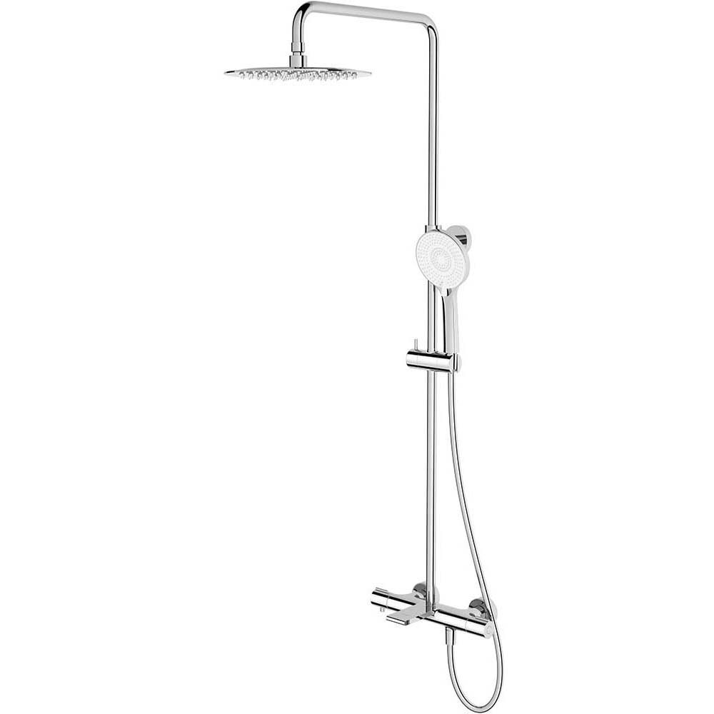 CERSANIT VIRGO Duschgarnitur mit Auslauf und Thermostat chrom S951-862