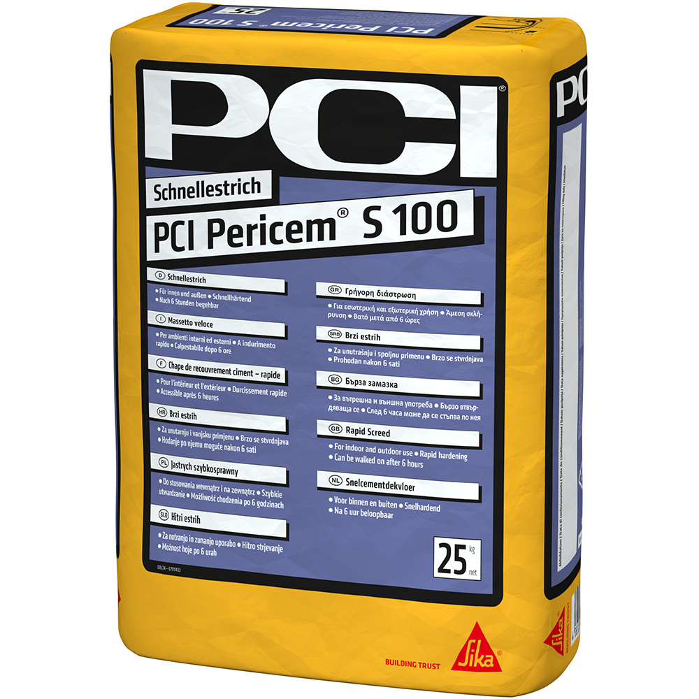 Schnellestrich PCI Pericem S 100 25 kg Schnellestrich PCI Pericem S 100 25 kg