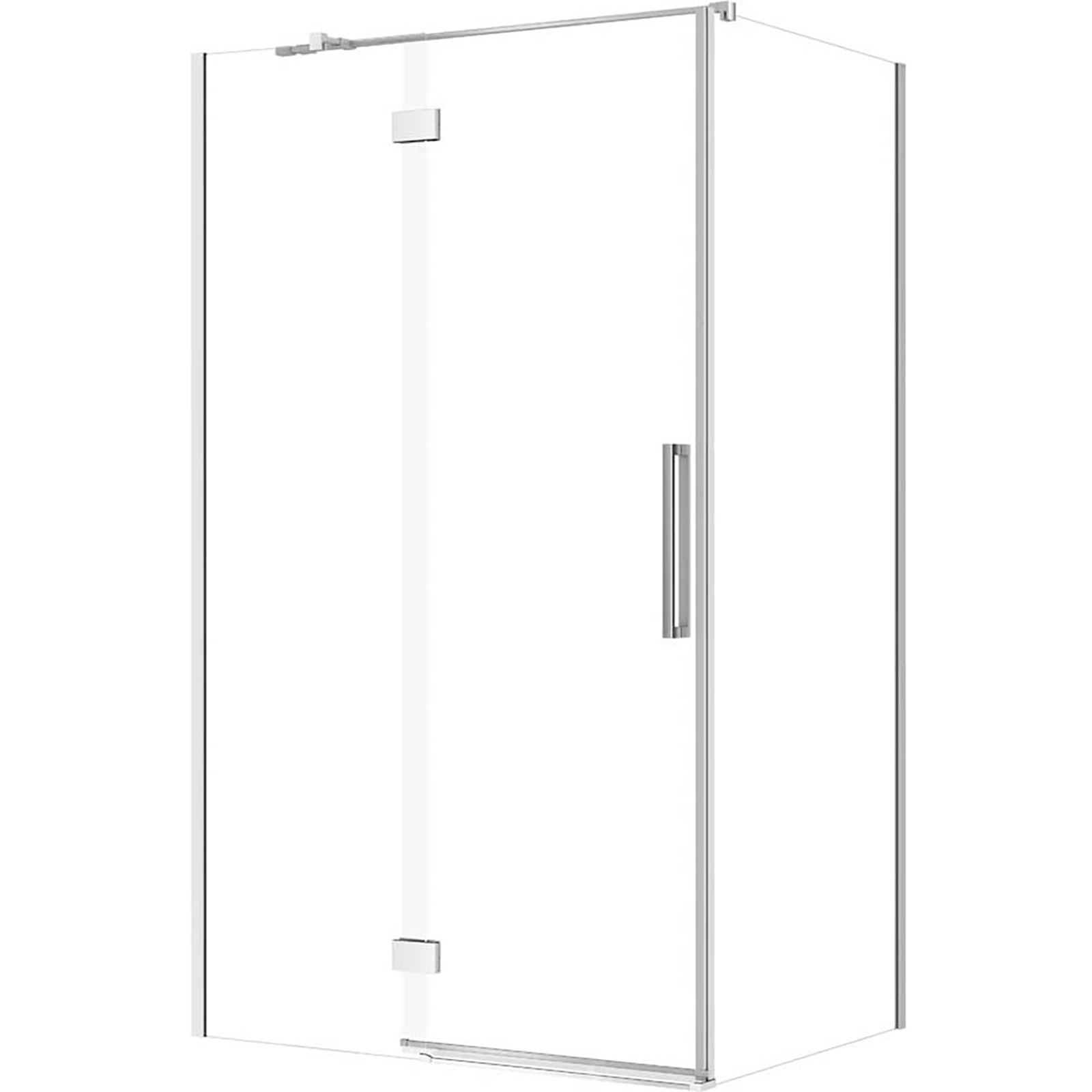 CERSANIT Rechteckige Duschkabine CREA links 120x90x200 cm chrom S601-207