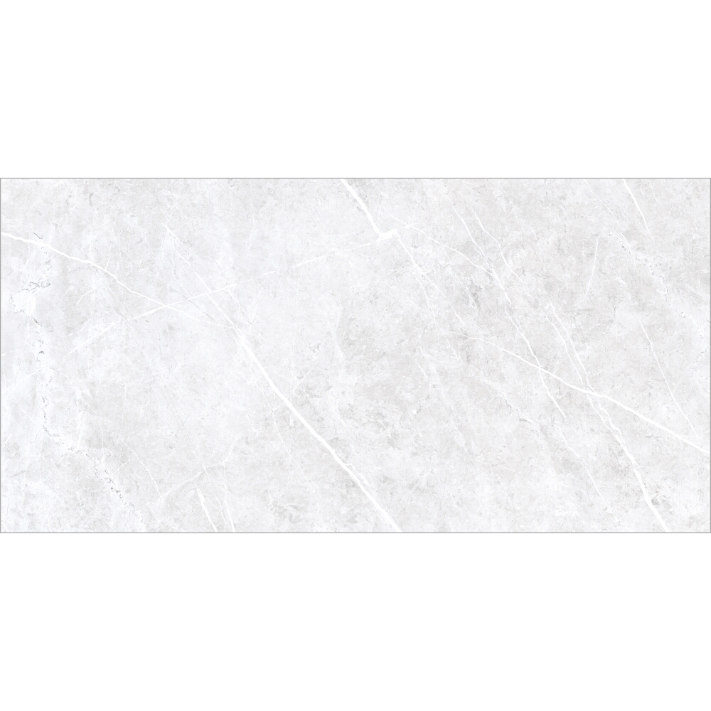 BODENFLIESE STEINOPTIK THEATER WEIß GLÄNZEND 60X120 ECOCERAMIC