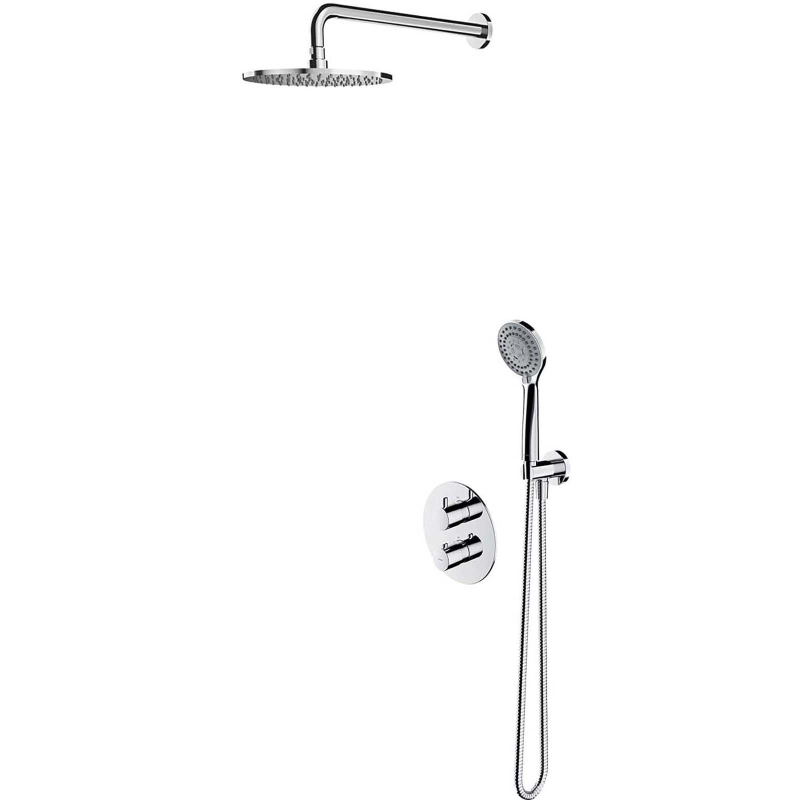 OMNIRES Thermostatisches Duschsystem Y eingebautes Chromglanz SYSYT05CR