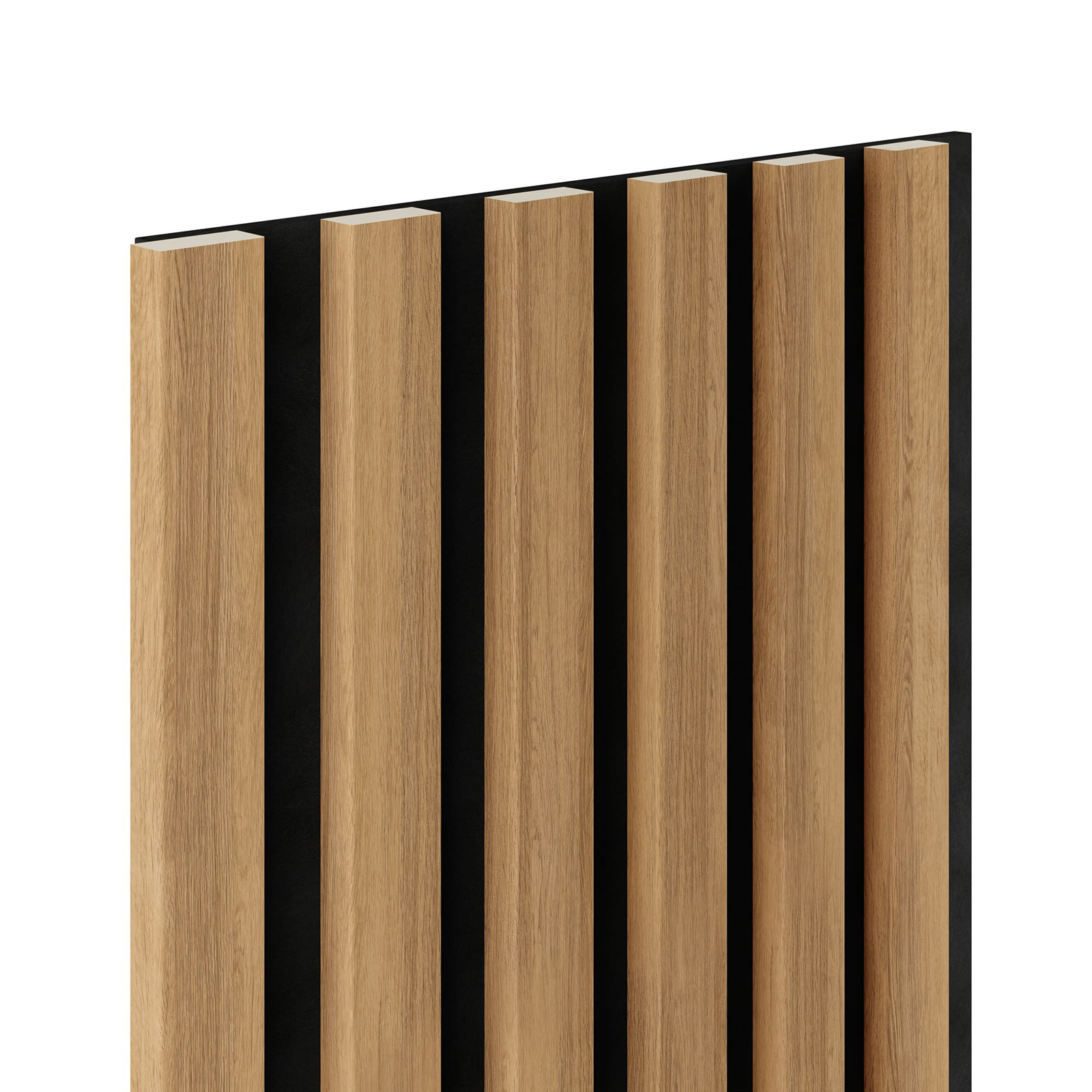 Akustikpaneel WOODLINE WL 270x30 cm schwarz/helle eiche