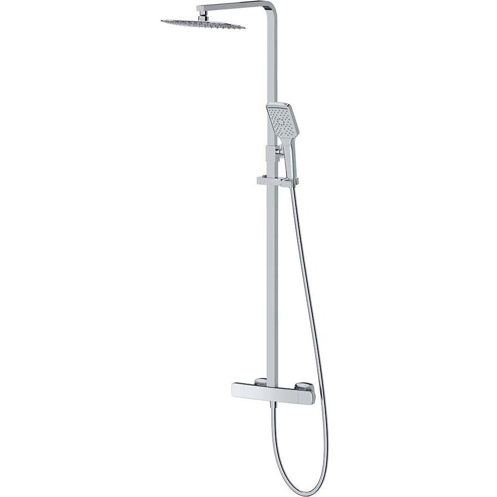 CERSANIT LARGA Duschgarnitur mit Thermostatarmatur chrom S952-049