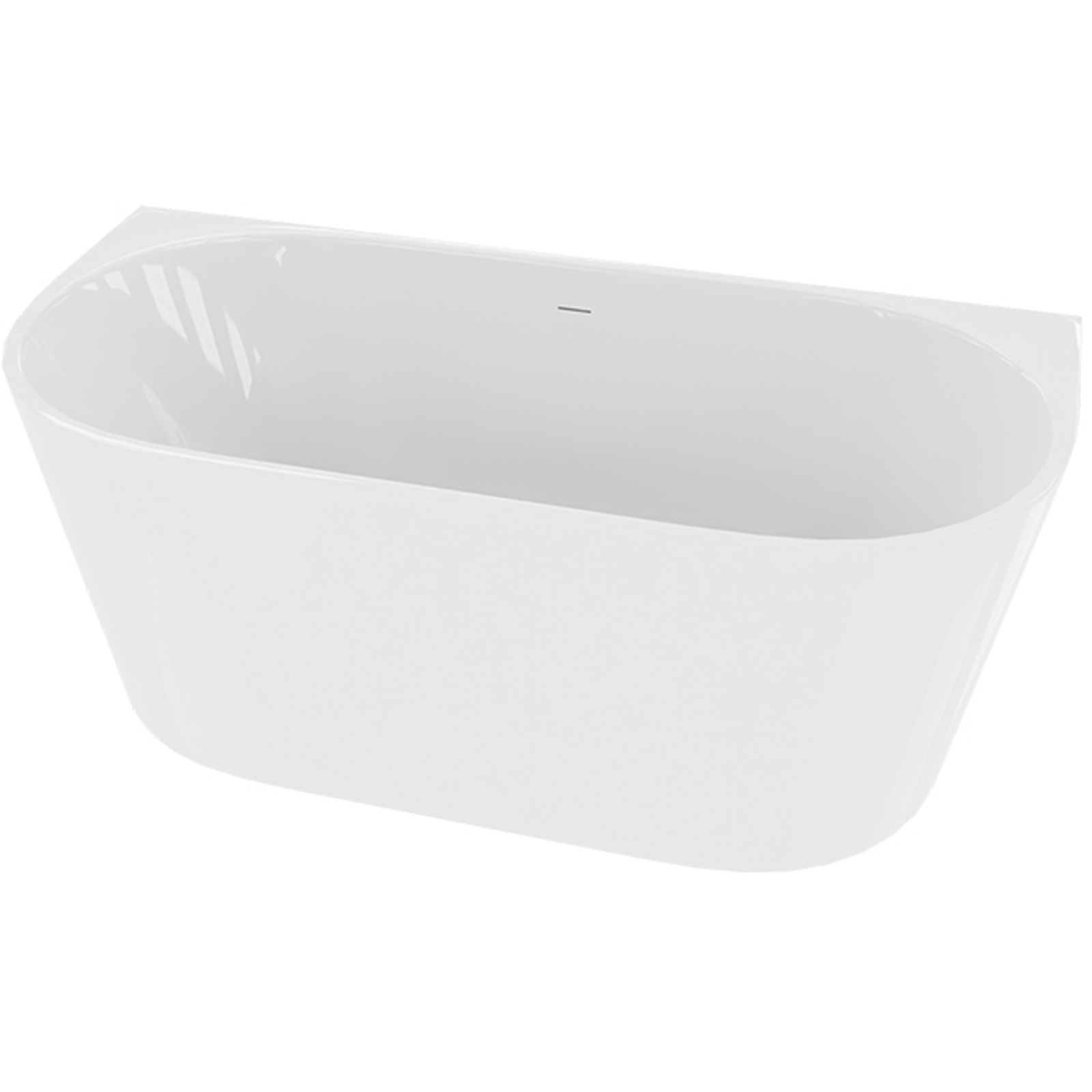 LAVITA freistehende wandmontierte Badewanne DERA SLIM 160x75 cm