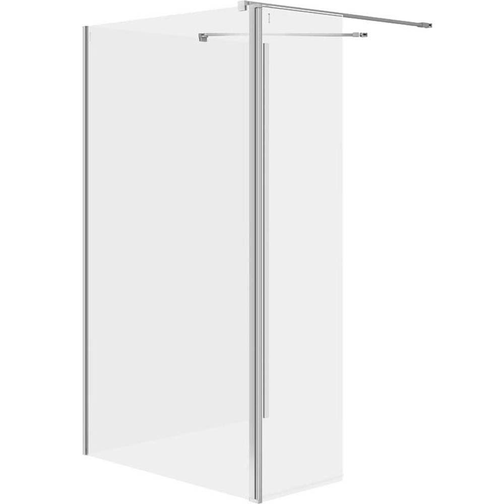 CERSANIT Walk-In-Duschkabine MILLE mit variabler Seitenwand 90x100x30x200 Chrom S601-187