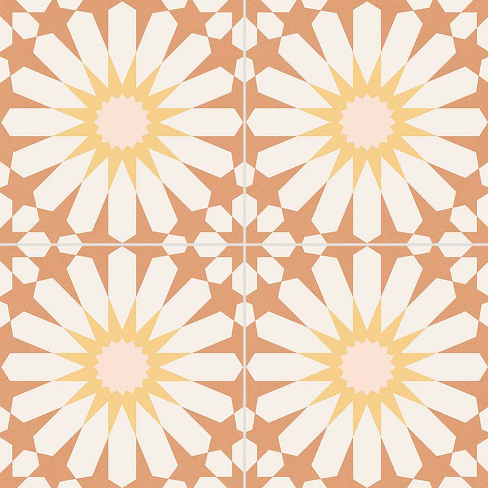 BODENFLIESE PATCHWORK SOLEIL ORANGE MATT 33,15X33,15 GAYAFORES