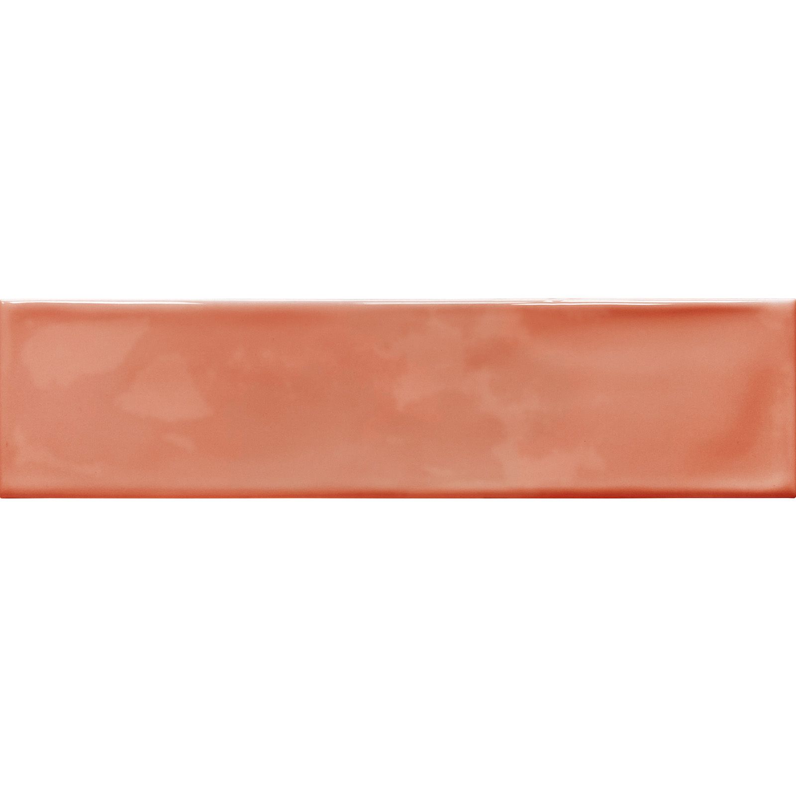WANDFLIESE BUMPY PAPRIKA GLÄNZEND 7,5X30 KARO METRO