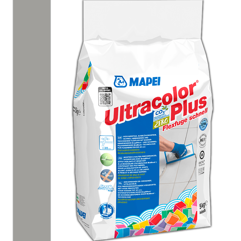 Fugenmörtel MAPEI ULTRACOLOR PLUS 112 MITTELGRAU 5 KG Fugenmörtel MAPEI ULTRACOLOR PLUS 112 MITTELGRAU 5 KG