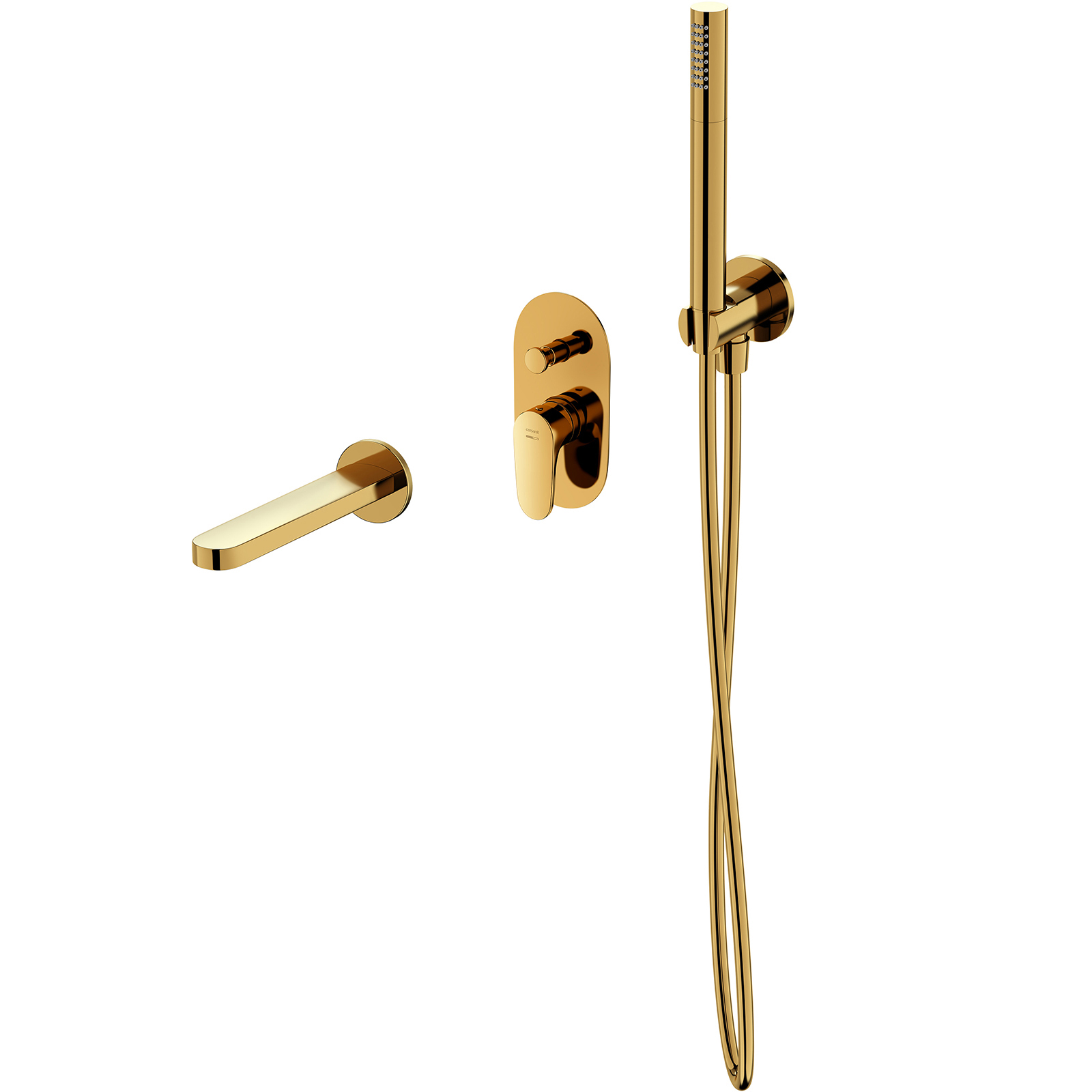 CERSANIT Unterputz-Badewannengarnitur INVERTO gold S952-045