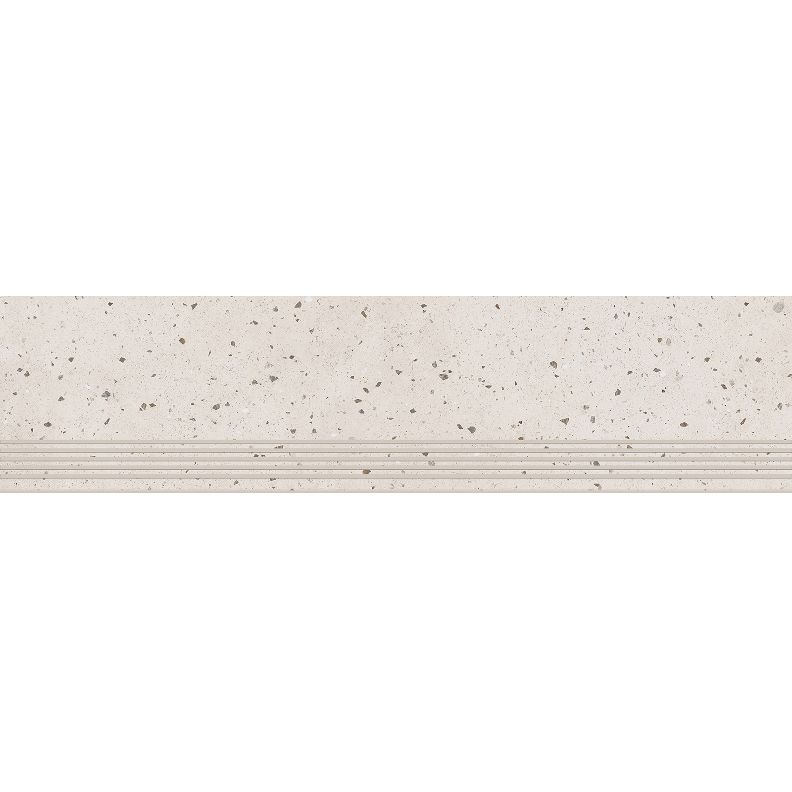 BODENFLIESE STUFENFLIESE TERRAZZOOPTIK LATESKY GRAU MATT 29,8X119,8 CERSANIT