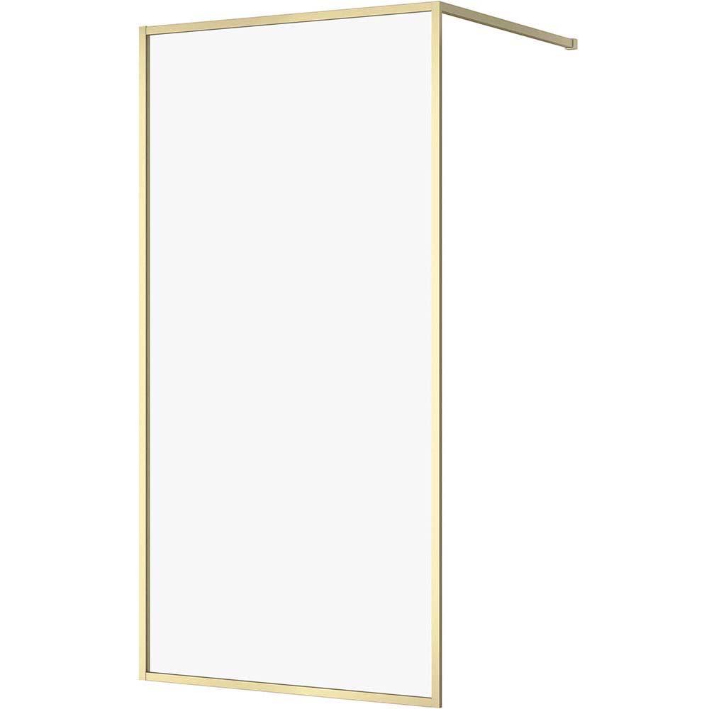 CERSANIT WALK-IN Duschkabine LARGA 100x200 gold matt, transparent Glas S164-073